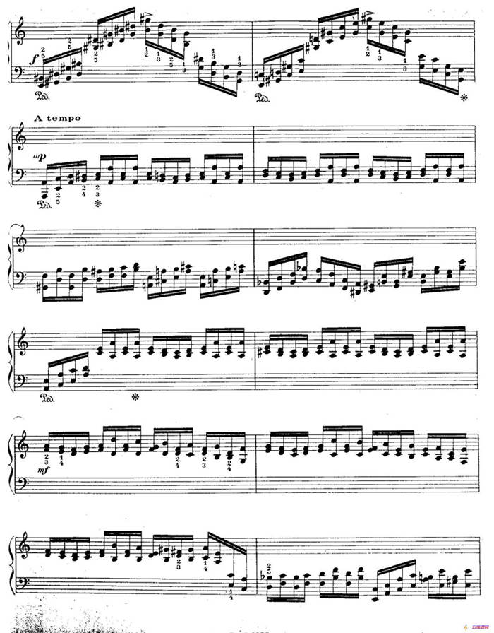 12 Etudes For The Left Hand Op.92 No.3（12首为左手而作的钢琴练习曲）