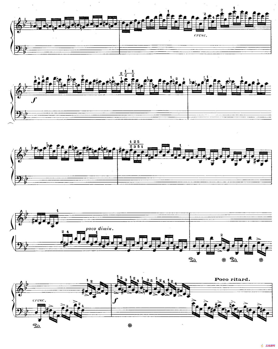 12 Etudes For The Left Hand Op.92 No.6（12首为左手而作的钢琴练习曲）