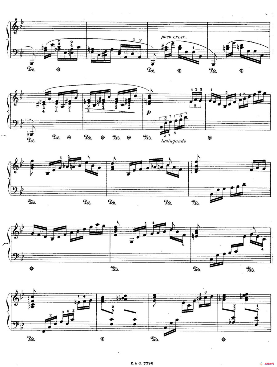 12 Etudes For The Left Hand Op.92 No.7（12首为左手而作的钢琴练习曲）