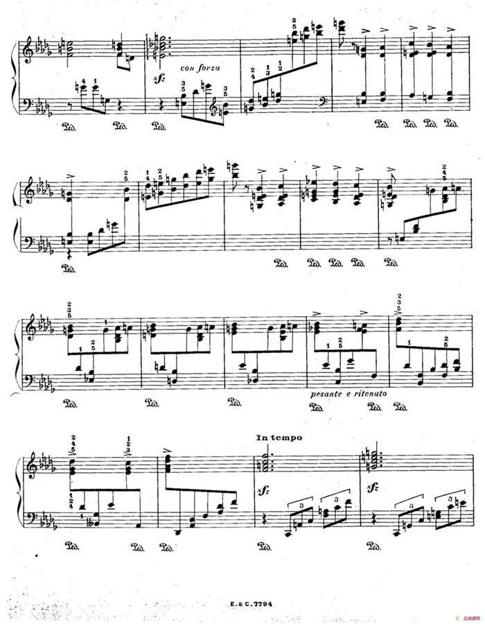 12 Etudes For The Left Hand Op.92 No.11（12首为左手而作的钢琴练习曲）