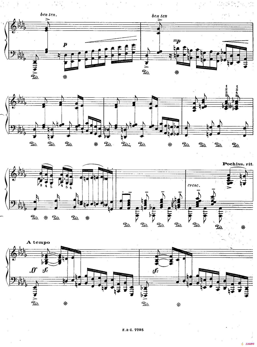 12 Etudes For The Left Hand Op.92 No.12（12首为左手而作的钢琴练习曲）