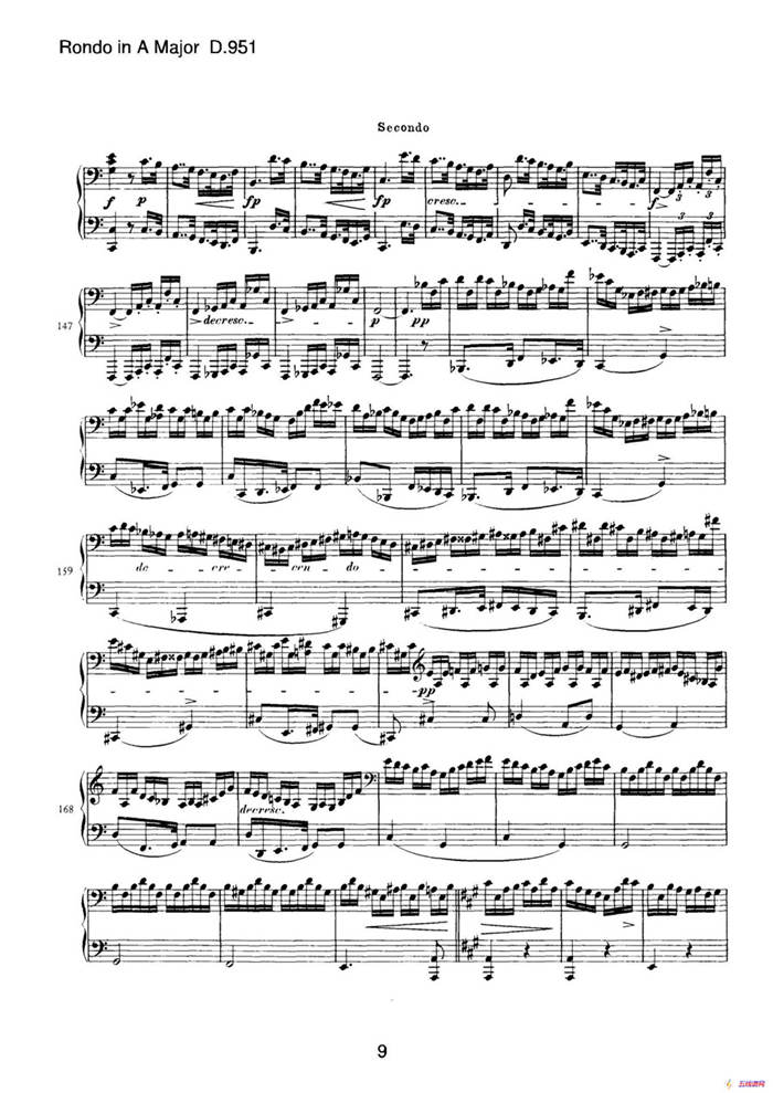 Grand Rondeau in A Major Op.107（A大调回旋曲·四手联弹）