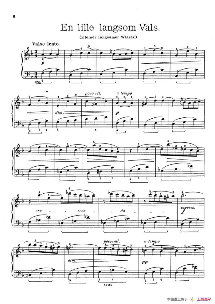 Six Humorous Bagatelles Op.11（6首幽默小品·3）