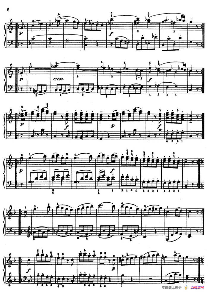 6 Viennese Sonatinas K.439b（6首维也纳小奏鸣曲·Ⅰ）