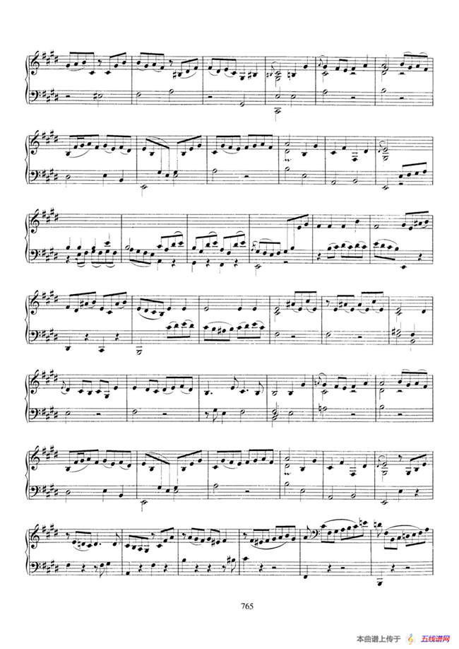 Partita in E Major BWV 1006a（E大调第三无伴奏小提琴组曲·钢琴独奏版）