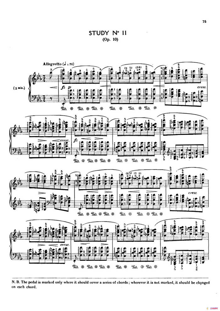 12 Etudes Op.10 柯尔托教学版（12首练习曲·11）