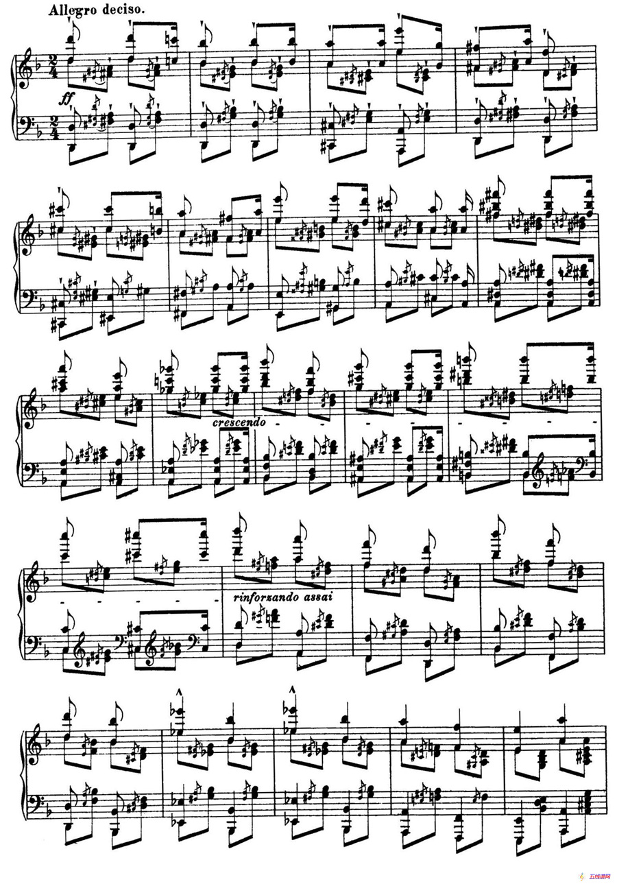 12 Etudes d'execution Transcendante S.139（12首超技练习曲·4）