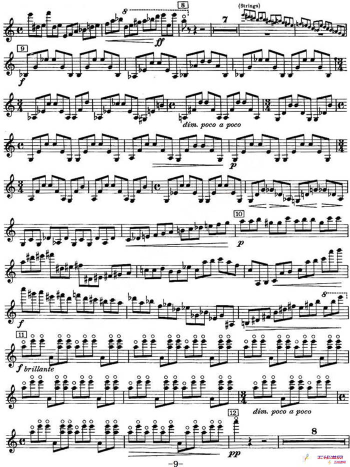 CONCERTO FOR VIOLIN AND ORCHESTRA Op.14（小提琴和交响乐协奏曲·小提琴分谱）