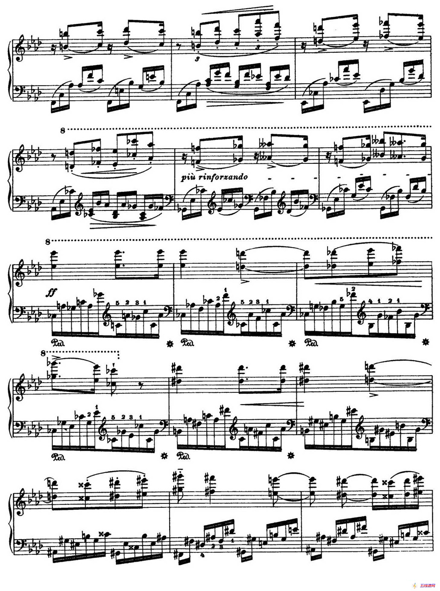 12 Etudes d'execution Transcendante S.139（12首超技练习曲·10）