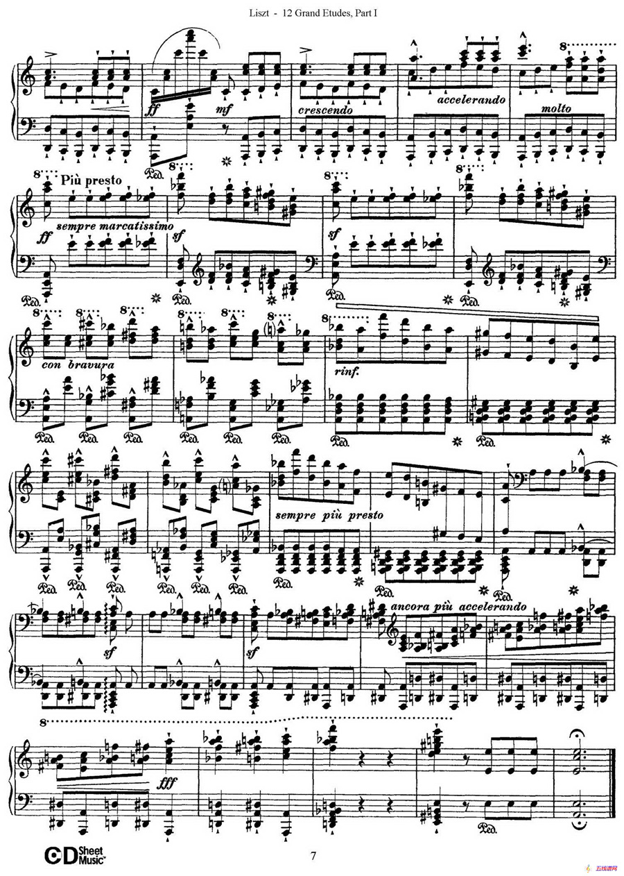 12 Grand Etudes S.137（12首华丽的练习曲·2）