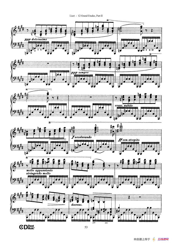 12 Grand Etudes S.137（12首华丽的练习曲·11）