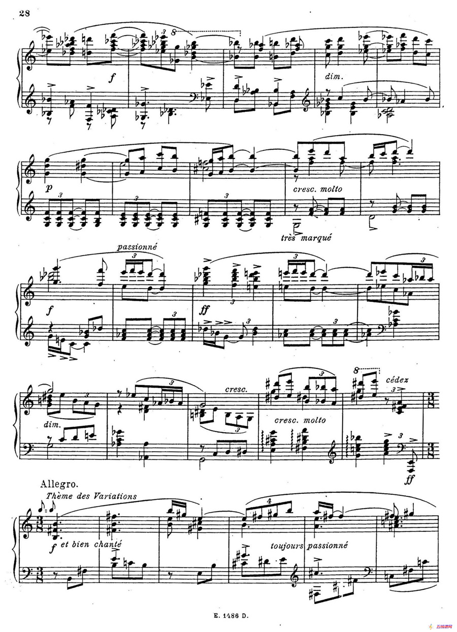 Sonate Romantique Op.3（浪漫奏鸣曲·Ⅲ）