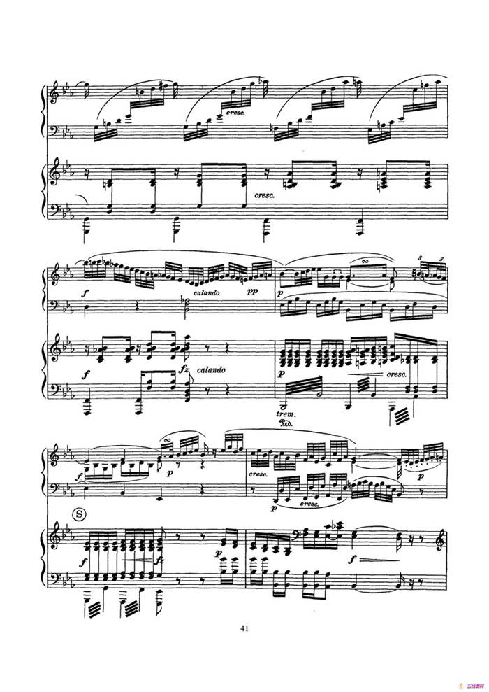 根据21首钢琴奏鸣曲改编的双钢琴版钢琴奏鸣曲四首（第三首）