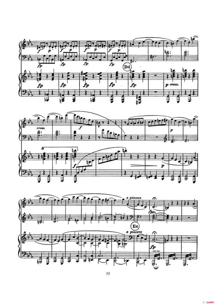 根据21首钢琴奏鸣曲改编的双钢琴版钢琴奏鸣曲四首（第四首）
