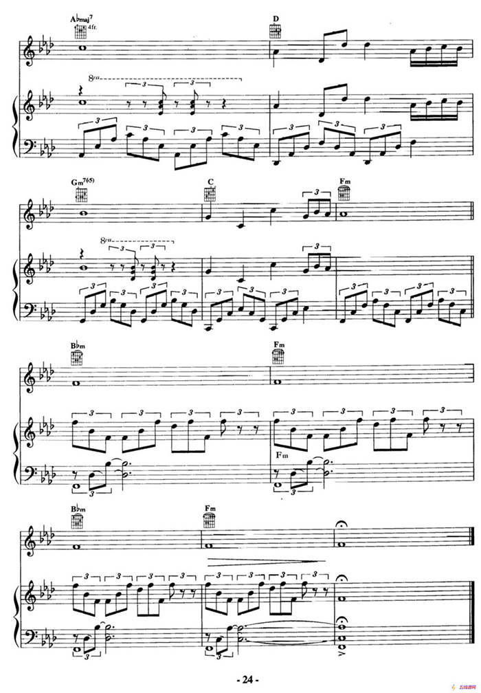 电影配乐大师莫瑞康最佳20首钢琴谱（Best of Ennio Morricone·6）