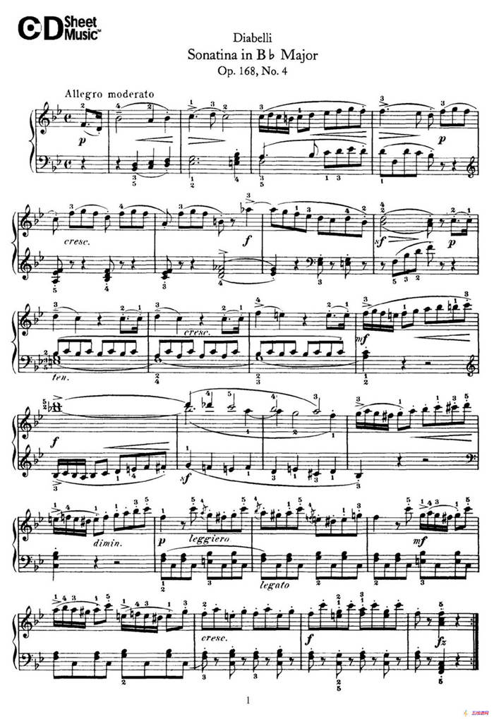 7 Piano Sonatinas Op.168（7首钢琴小奏鸣曲 No.4）