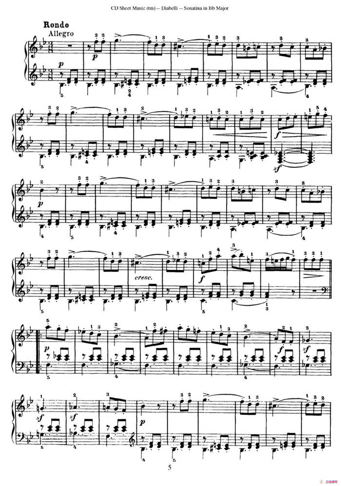 7 Piano Sonatinas Op.168（7首钢琴小奏鸣曲 No.4）