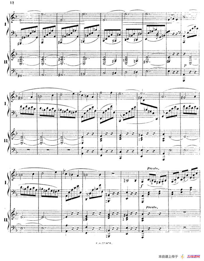 Piano Concerto No.2 in F Major Op.35（F大调第二钢琴协奏曲·Ⅰ·双钢琴）