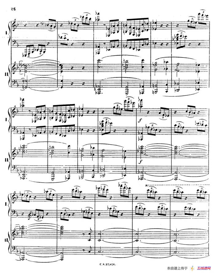 Piano Concerto No.2 in F Major Op.35（F大调第二钢琴协奏曲·Ⅰ·双钢琴）