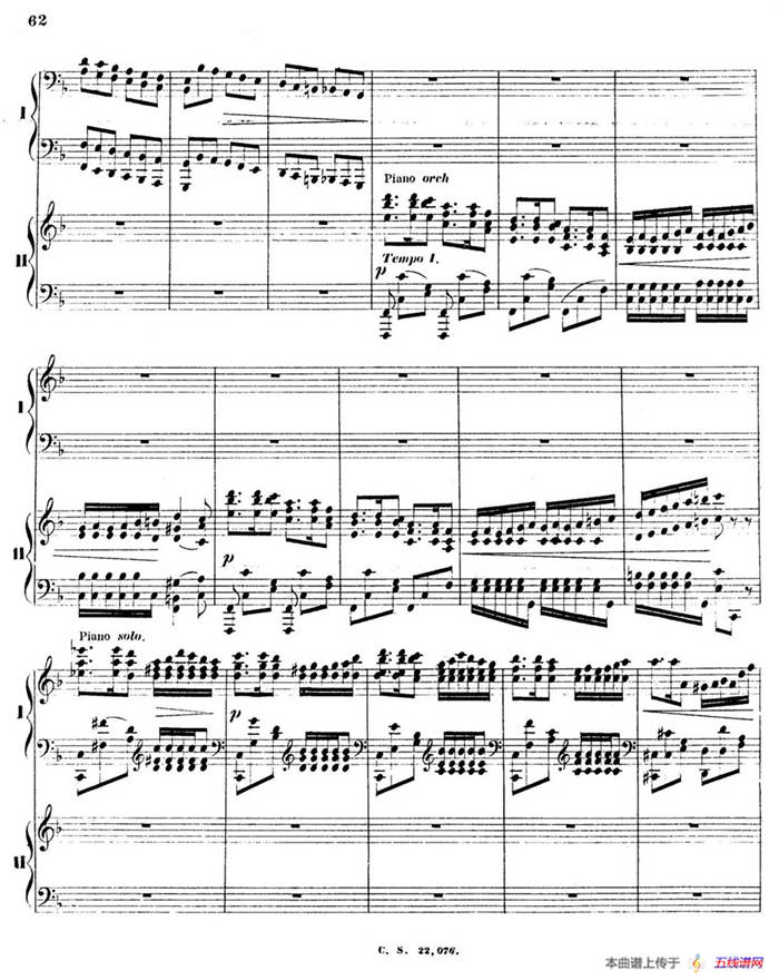 Piano Concerto No.2 in F Major Op.35（F大调第二钢琴协奏曲·Ⅱ·双钢琴）