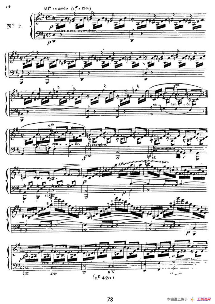24 Exercices et Preludes Op.21（24首前奏练习曲·7）