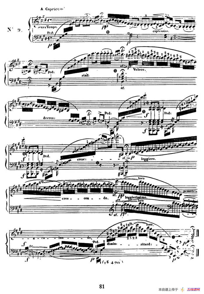 24 Exercices et Preludes Op.21（24首前奏练习曲·9）
