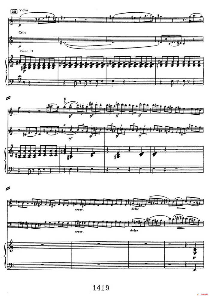 Triple Concerto in C Major Op.56（C大调三重协奏曲·双钢琴·Ⅰ）