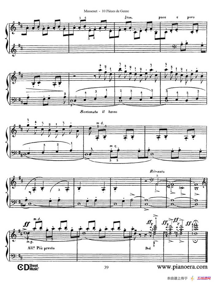 Dix Pièces de Genre Op.10（10首个性小品·Ⅹ）