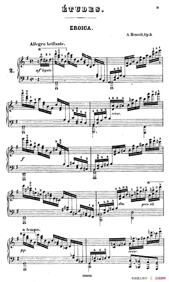 Douze Etudes de Salon Op.5（12首沙龙练习曲·2）