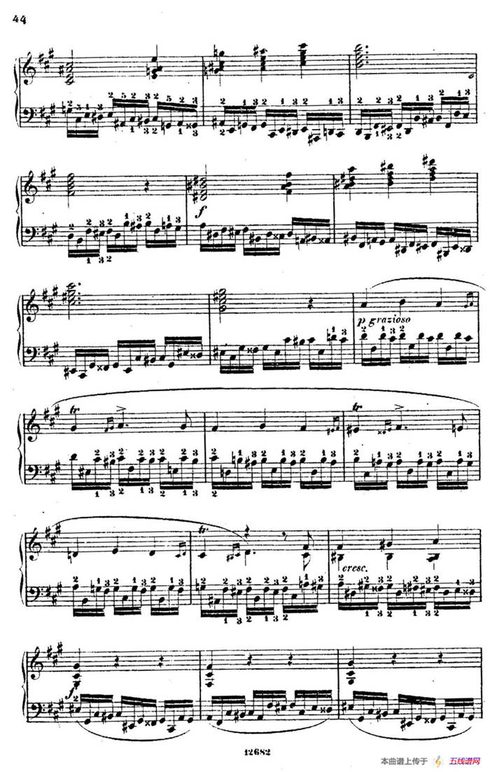 Douze Etudes de Salon Op.5（12首沙龙练习曲·9）