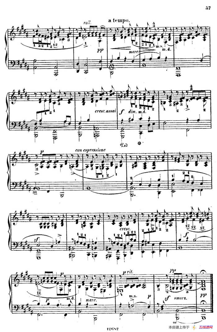 Douze Etudes de Salon Op.5（12首沙龙练习曲·11）