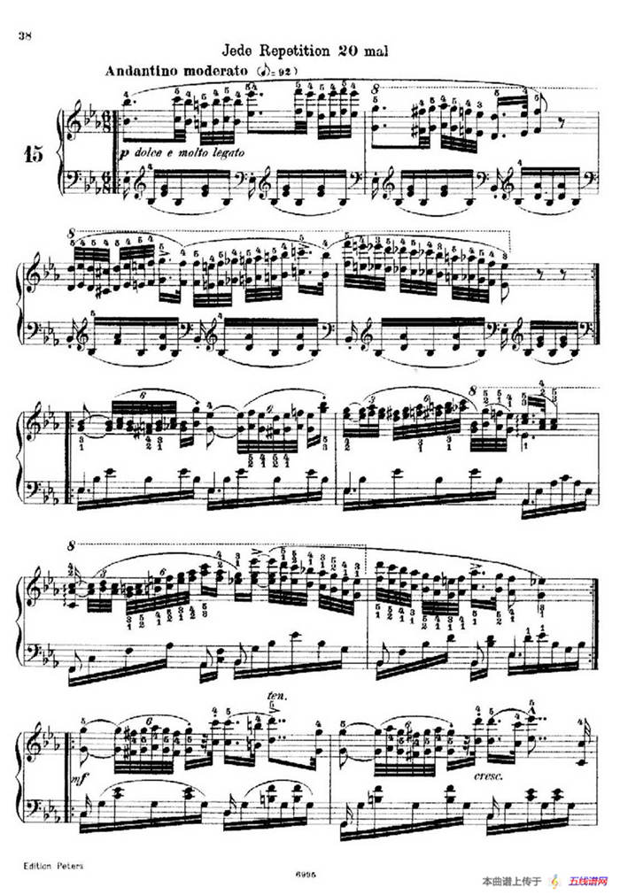 School of the Virtuoso Op.365（60首钢琴高级练习曲·15）