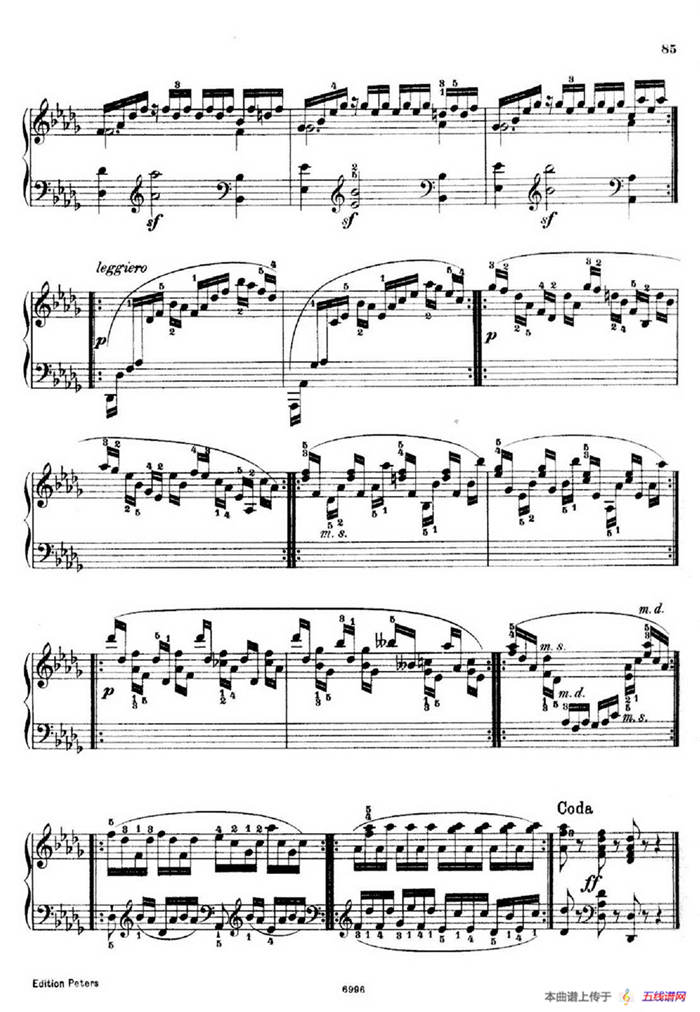 School of the Virtuoso Op.365（60首钢琴高级练习曲·35）