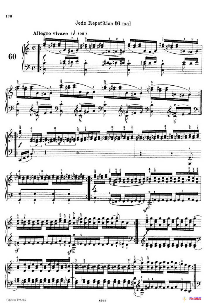 School of the Virtuoso Op.365（60首钢琴高级练习曲·60）