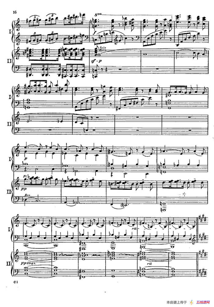 F大调爵士钢琴协奏曲（美版双钢琴原谱 P11—20）