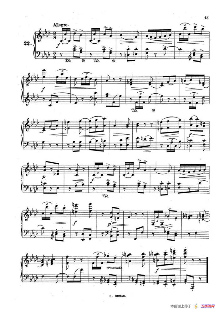 36 Etudes Rhythmiques et Melodiques Op.105（36首节奏与旋律练习曲 20—25）