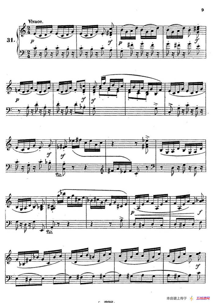 36 Etudes Rhythmiques et Melodiques Op.105（36首节奏与旋律练习曲 31—36）