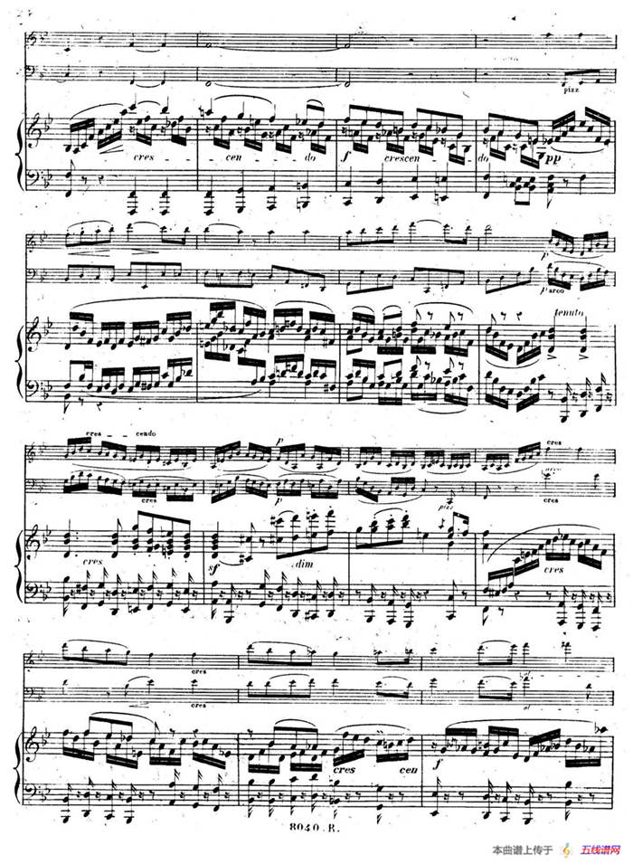 Piano Trio No.1 in d Minor Op.49（d小调第一钢琴三重奏·第二乐章）