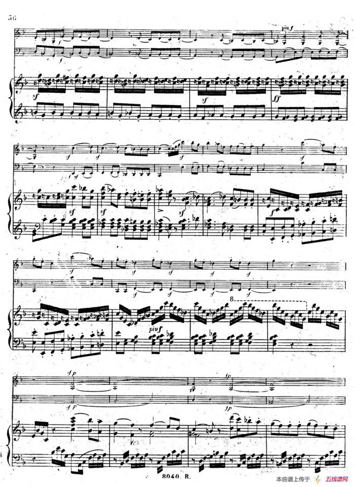 Piano Trio No.1 in d Minor Op.49（d小调第一钢琴三重奏·第四乐章）