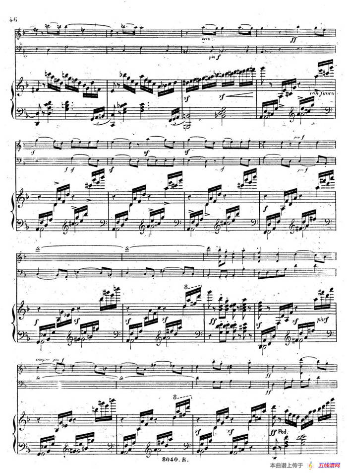 Piano Trio No.1 in d Minor Op.49（d小调第一钢琴三重奏·第四乐章）