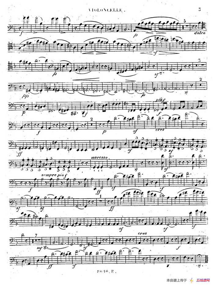 Piano Trio No.1 in d Minor Op.49（d小调第一钢琴三重奏·小提琴独奏版）