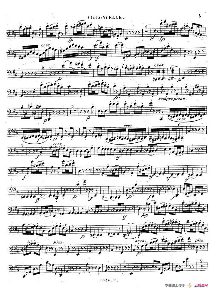 Piano Trio No.1 in d Minor Op.49（d小调第一钢琴三重奏·小提琴独奏版）