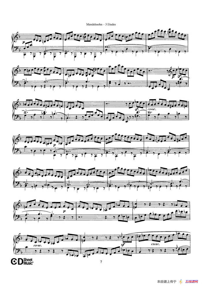 3 Etudes Op.104b（3首练习曲·2）