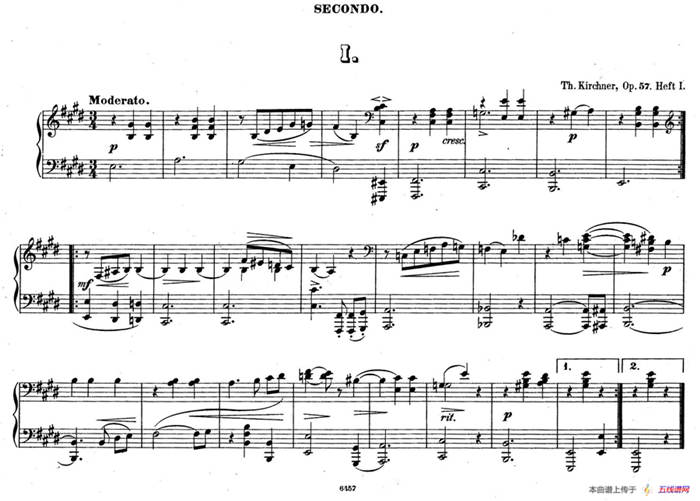 Zwolf Original-Compositionen fur Pianoforte zu 4 Handen Op.57（12首四手联弹小品·1）