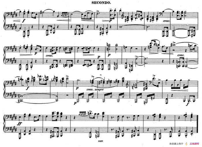 Zwolf Original-Compositionen fur Pianoforte zu 4 Handen Op.57（12首四手联弹小品·3）