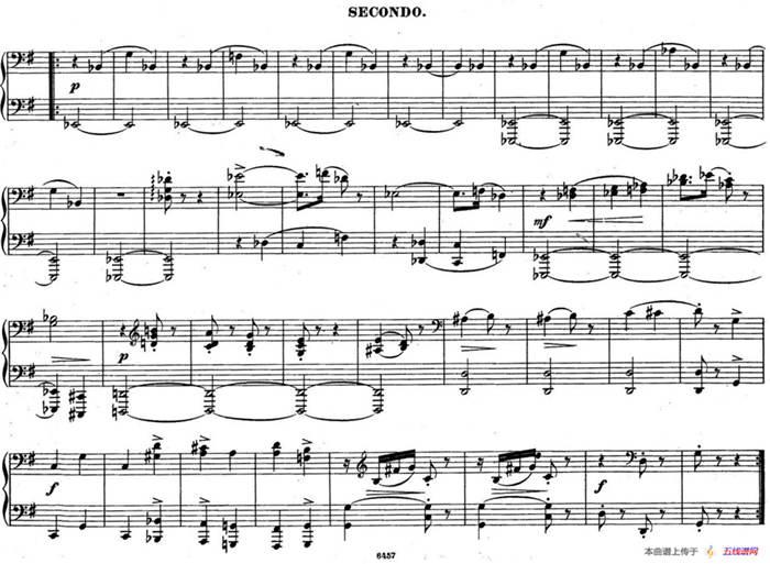 Zwolf Original-Compositionen fur Pianoforte zu 4 Handen Op.57（12首四手联弹小品·4）