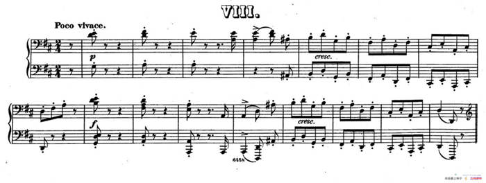 Zwolf Original-Compositionen fur Pianoforte zu 4 Handen Op.57（12首四手联弹小品·8）