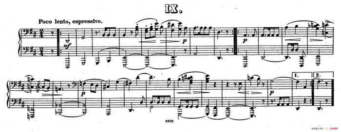 Zwolf Original-Compositionen fur Pianoforte zu 4 Handen Op.57（12首四手联弹小品·9）