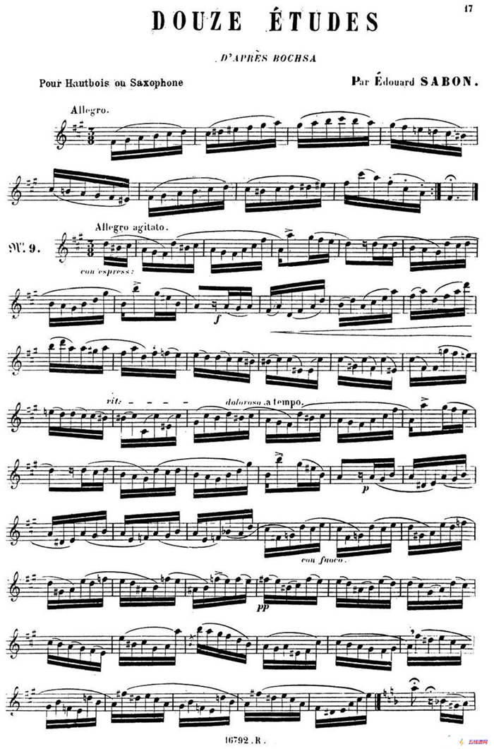 E.Sabon-12首练习曲（9）