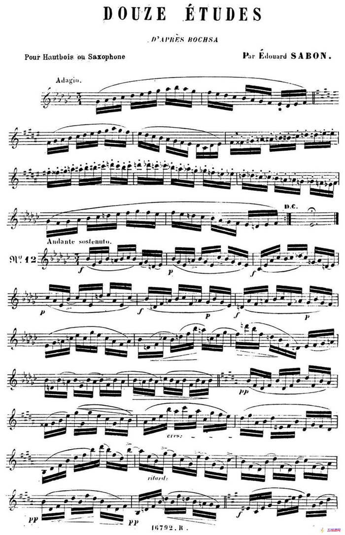E.Sabon-12首练习曲（12）